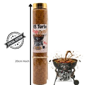 V8 Turbo Grill Sempf 150 ml Special Edition Glas