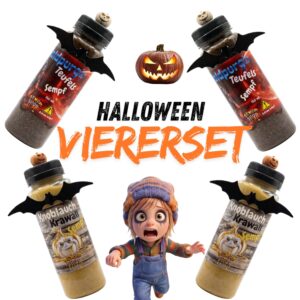 Knoblauch/Teufelssenf Happy Halloween Viererset
